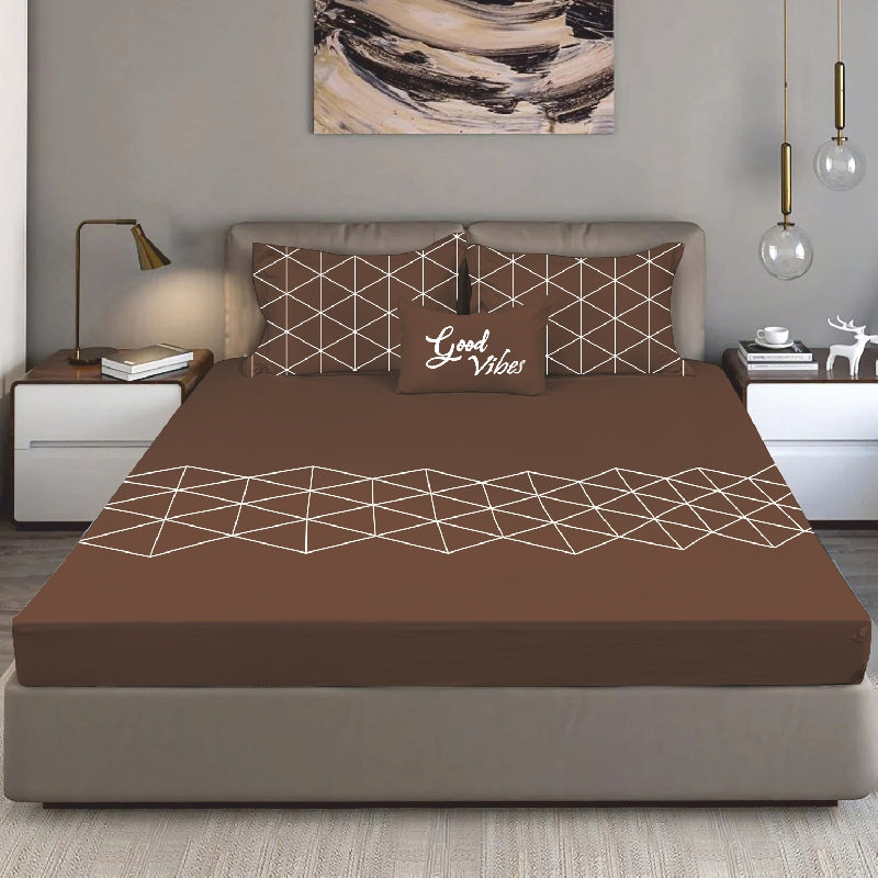 King Size Cotton Bedsheet Solid Salmon Pink - Bodycare