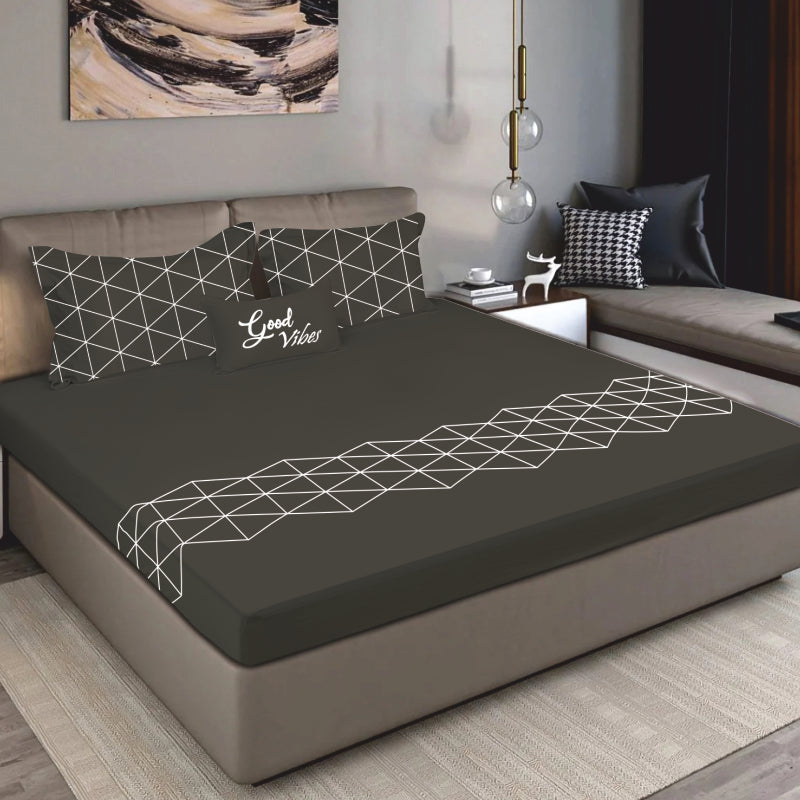 King Size Cotton Bedsheet Solid Salmon Pink - Bodycare