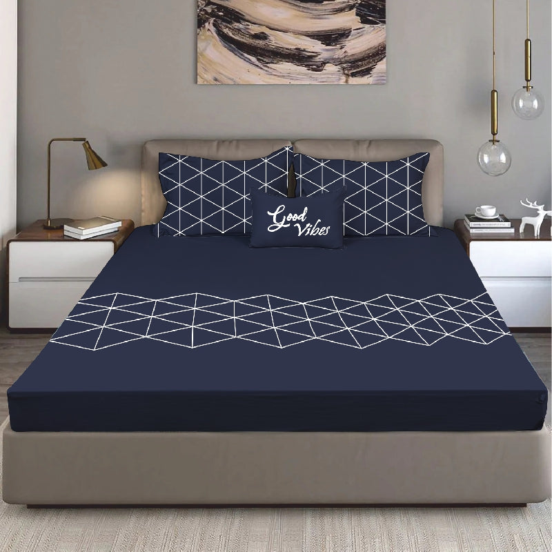King Size Cotton Bedsheet Solid Salmon Pink - Bodycare