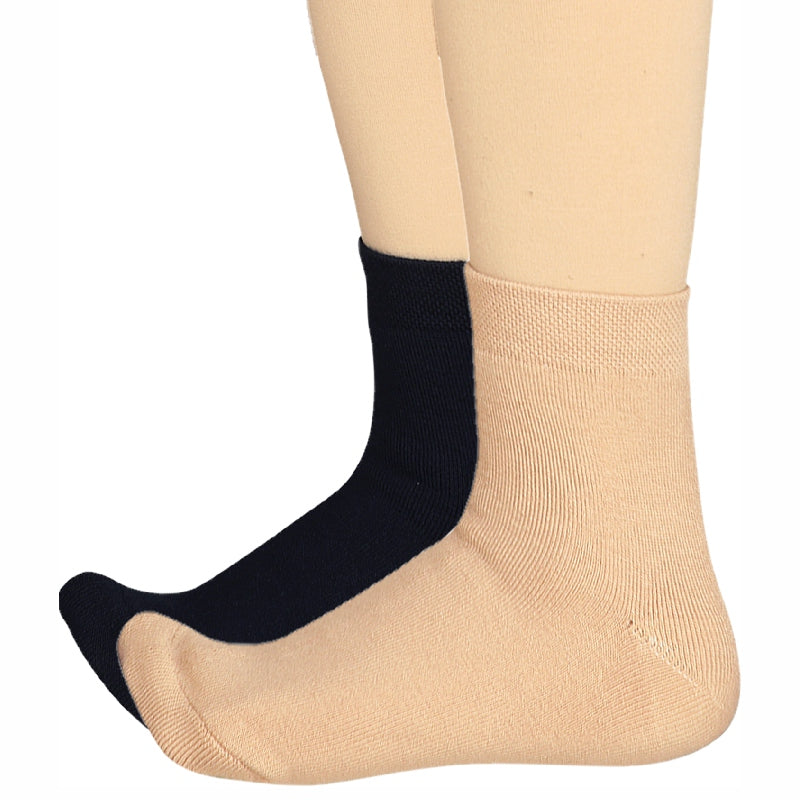 Bodycare Womens Mid Calf Solid Socks Pack Of 2