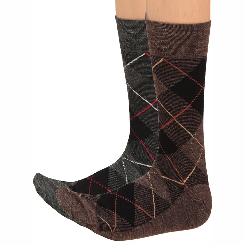 Bodycare Mens Calf Length Printed Socks Pack Of 2