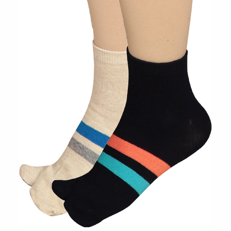 Bodycare Womens Ankle Length Thumb Socks Pack Of 2