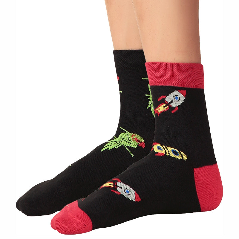 Bodycare Mens Mid Calf Printed Socks Pack Of 2