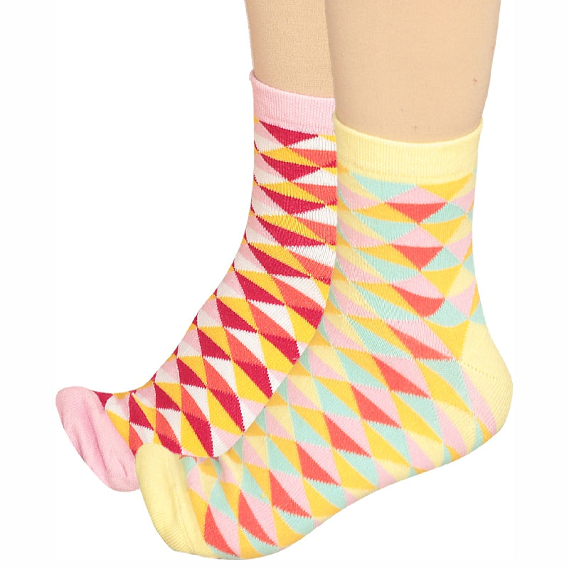 Bodycare Womens Mid Calf Printed Socks Pack Of 2