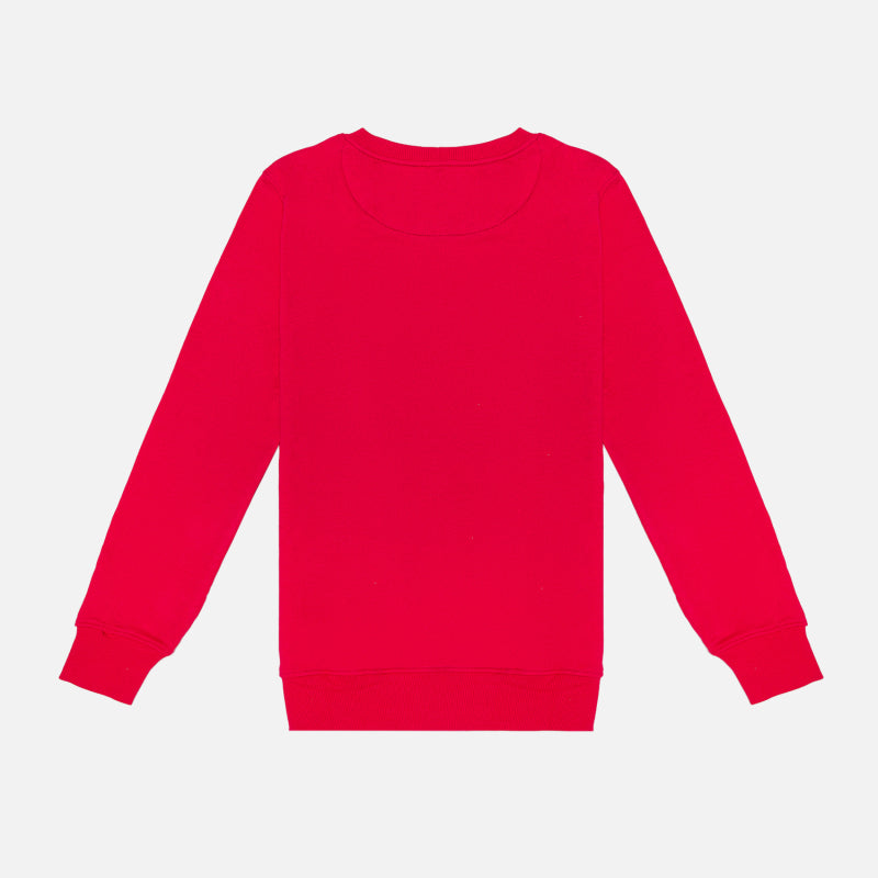 DYCA by Bodycare Women's Sweatshirt with Premium Fleece Fabric Round Neck Full Sleeves -Fuchsia