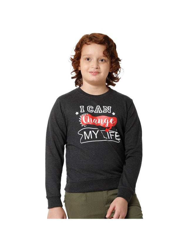 Boys Sweatshirt Round Neck Full Sleeves Pack of 1 - Bodycare