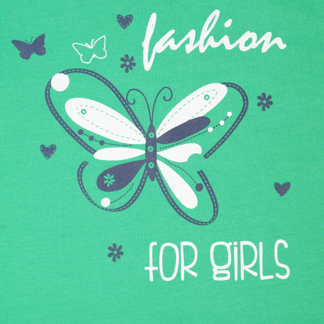 Girls 100% Cotton T-Shirt Round Neck Full Sleeves - Bodycare