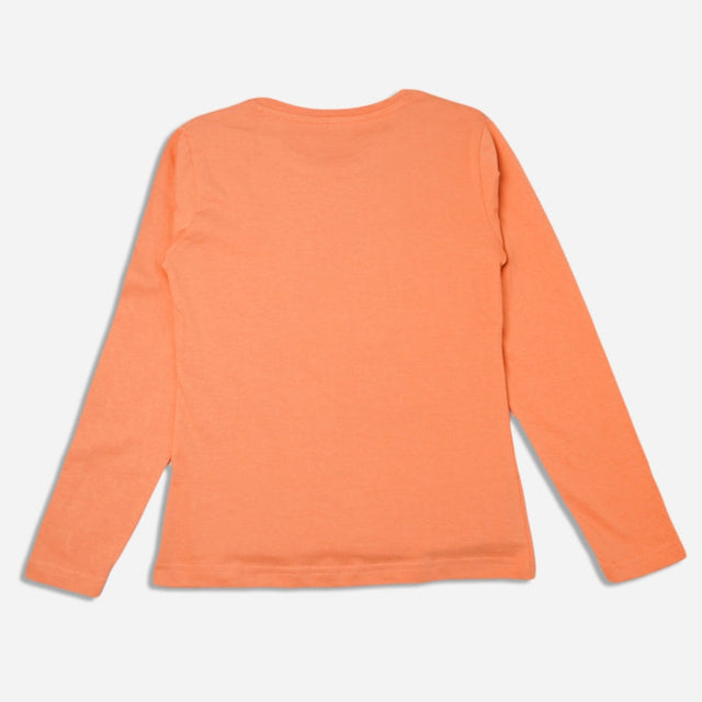 Girls 100% Cotton T-Shirt Round Neck Full Sleeves - Bodycare