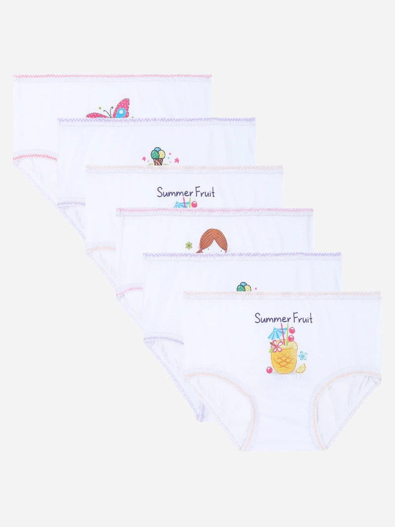 Baby Girls Panty Top Elastic Pack of 6 - Bodycare