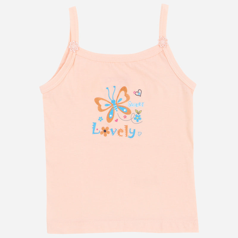 Girls Vest Dori Neck Sleeveless Pack of 4 - Bodycare