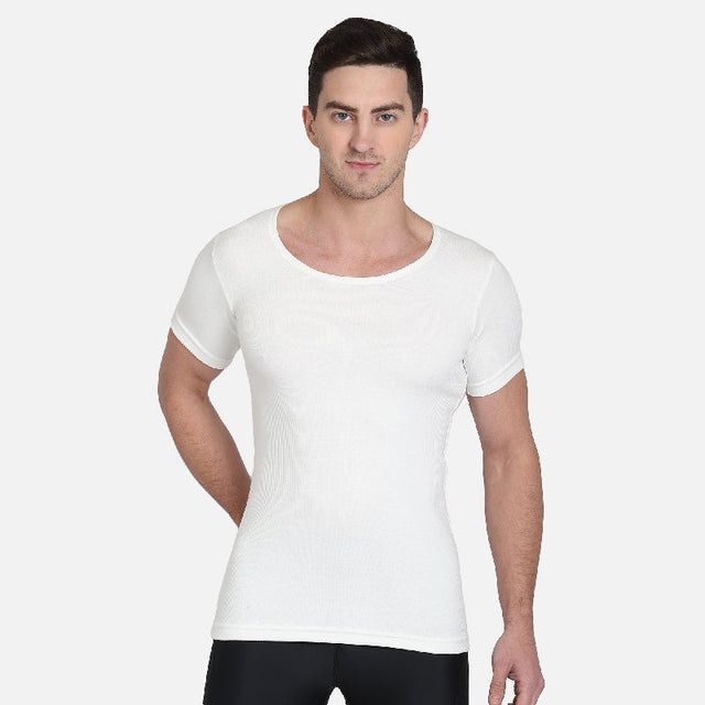 Men Thermal Top Round Neck Half Sleeves - Bodycare