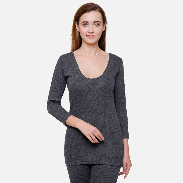 Women Thermal Top Round Neck Full Sleeves - Bodycare