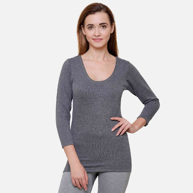Women Thermal Top Round Neck Full Sleeves - Bodycare