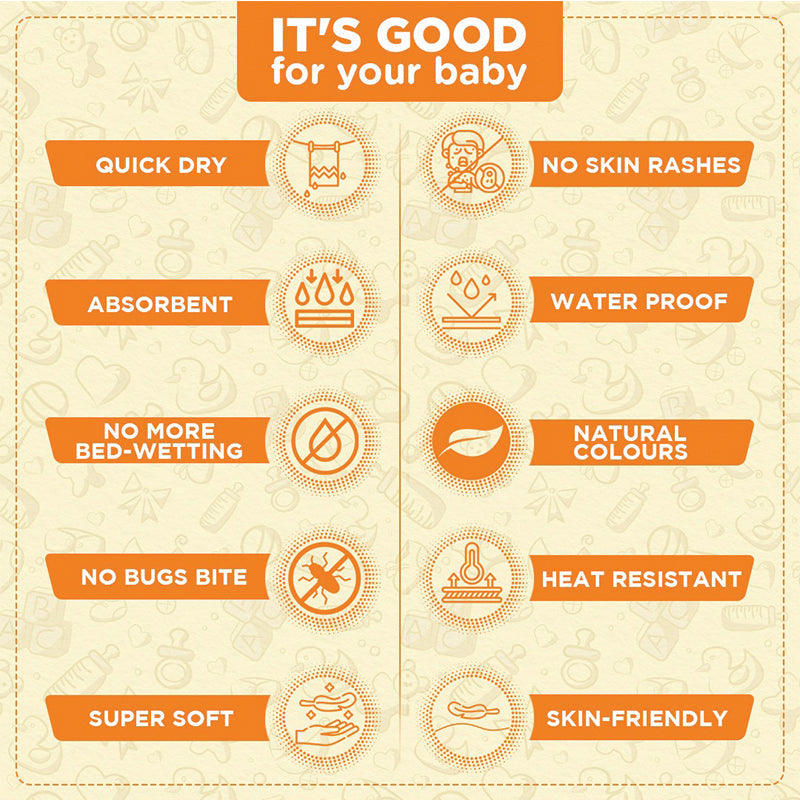 Bodycare Unisex Baby Dry Sheet Pack Of 2