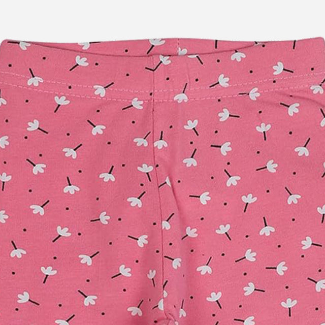 Girls Cotton Spandex Leggings Inner Elastic Stretch Pack of 2 - Bodycare