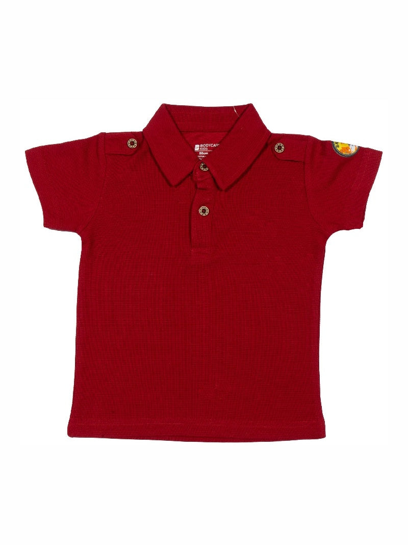 Bodycare Boys Polo Neck Half Sleeves Solid Tshirt