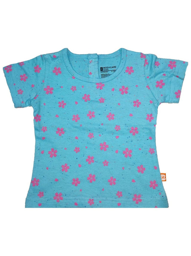 Baby Girls T-Shirt Round Neck Half Sleeves - Bodycare