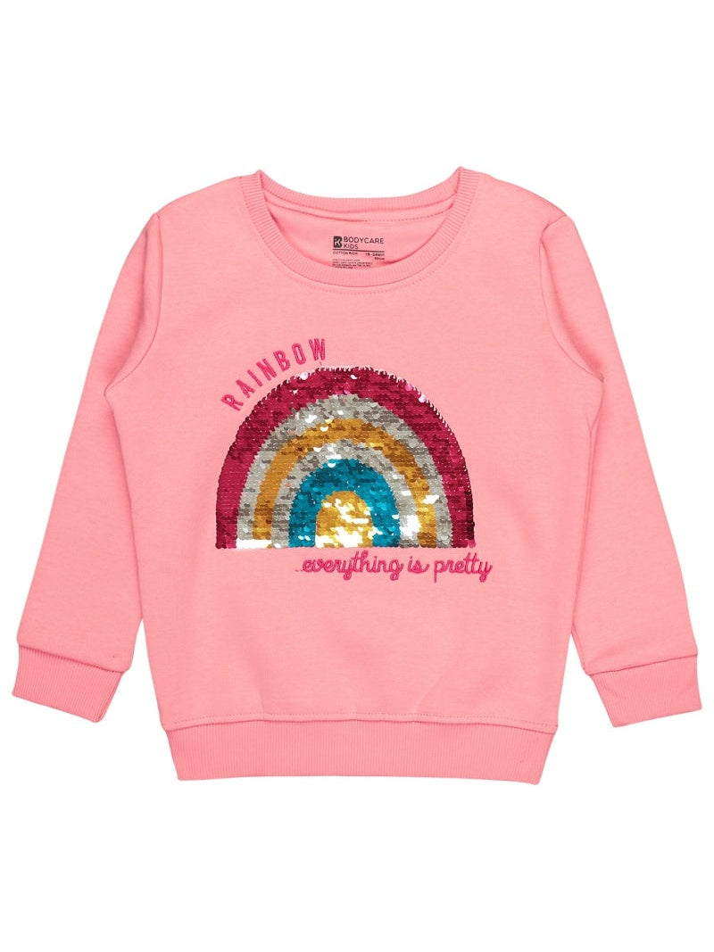 Bodycare Girls Fleece Round Neck Full Sleeves Sweat Shirt