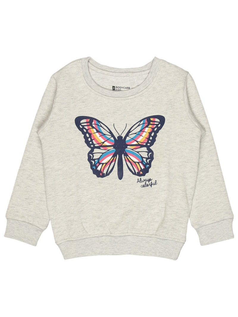 Bodycare Girls Fleece Round Neck Full Sleeves Sweat Shirt