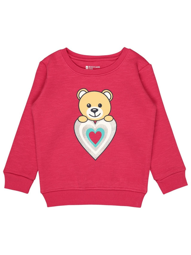 Baby Girls Sweatshirt Round Neck Full Sleeves - Bodycare