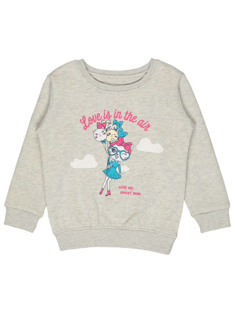 Baby Girls Sweatshirt Round Neck Full Sleeves - Bodycare