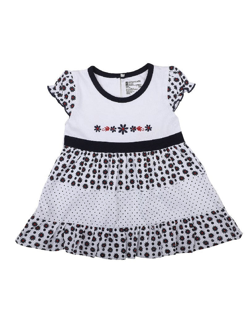 Bodycare Girls Cotton Half Sleeves Round Neck Frock