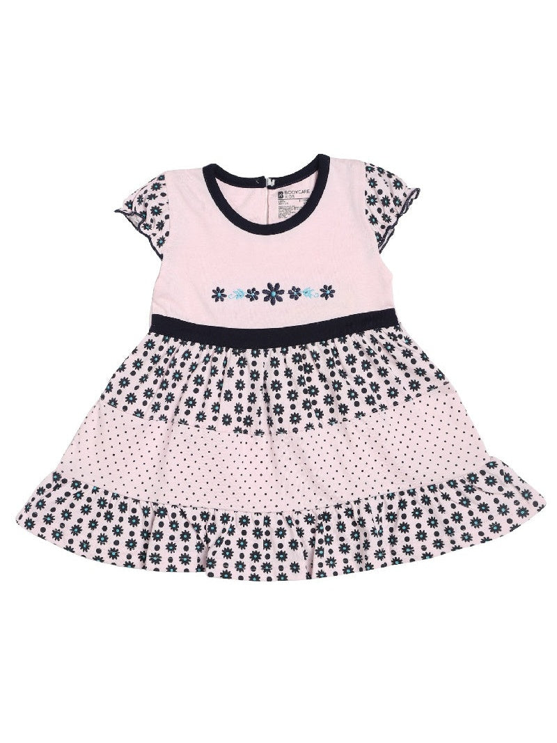 Bodycare Girls Cotton Half Sleeves Round Neck Frock