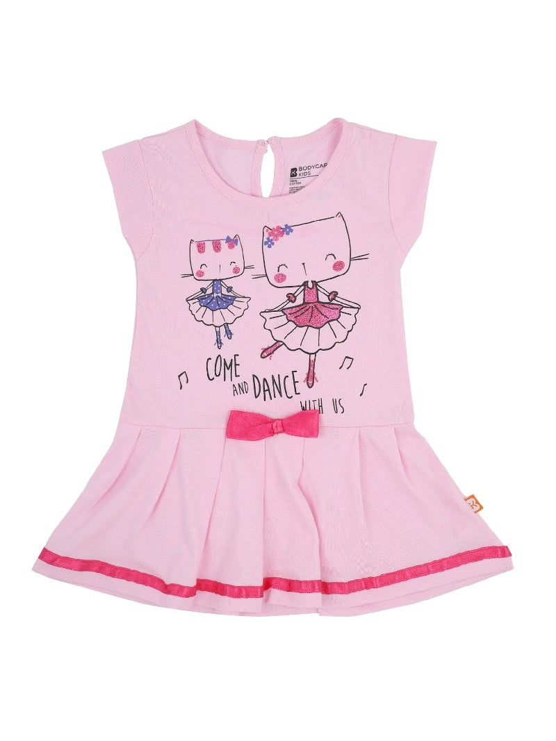 Bodycare Girls Cotton Half Sleeves Round Neck Frock