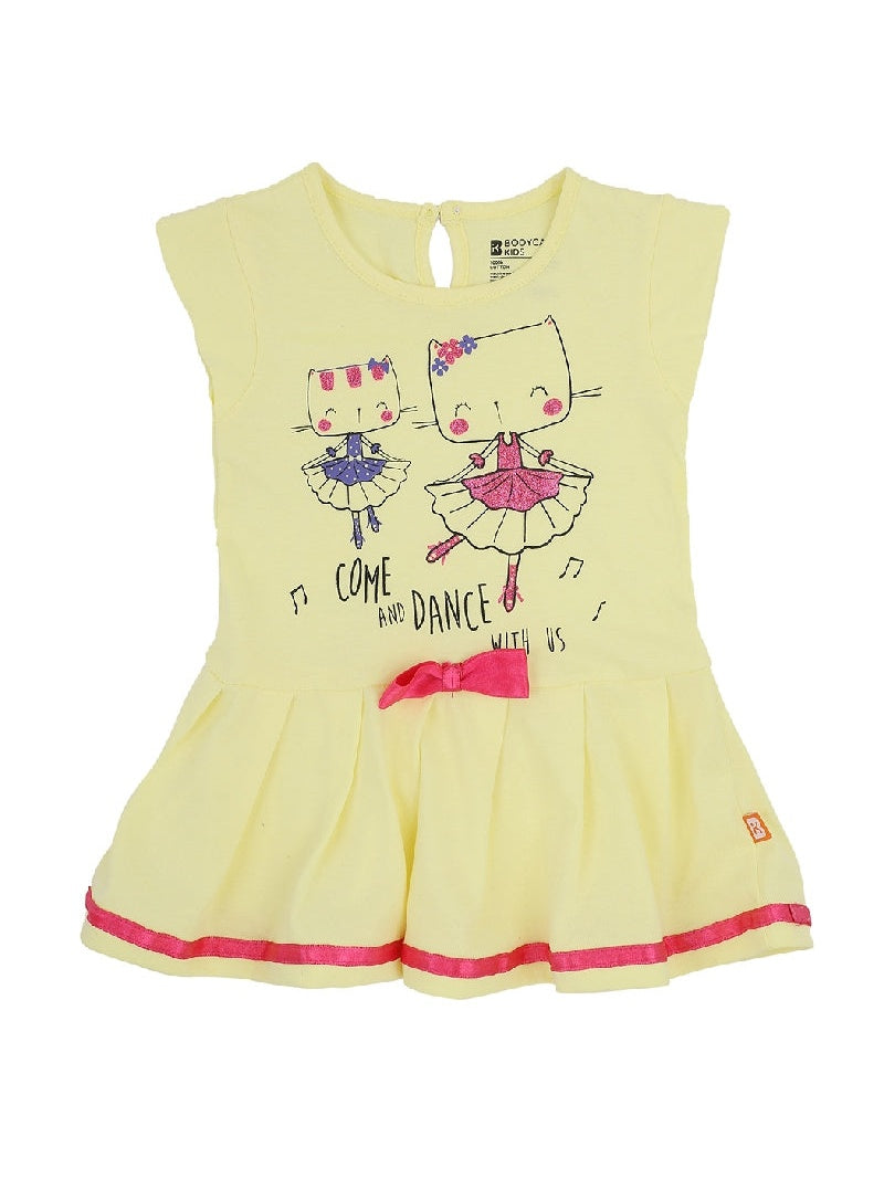 Bodycare Girls Cotton Half Sleeves Round Neck Frock