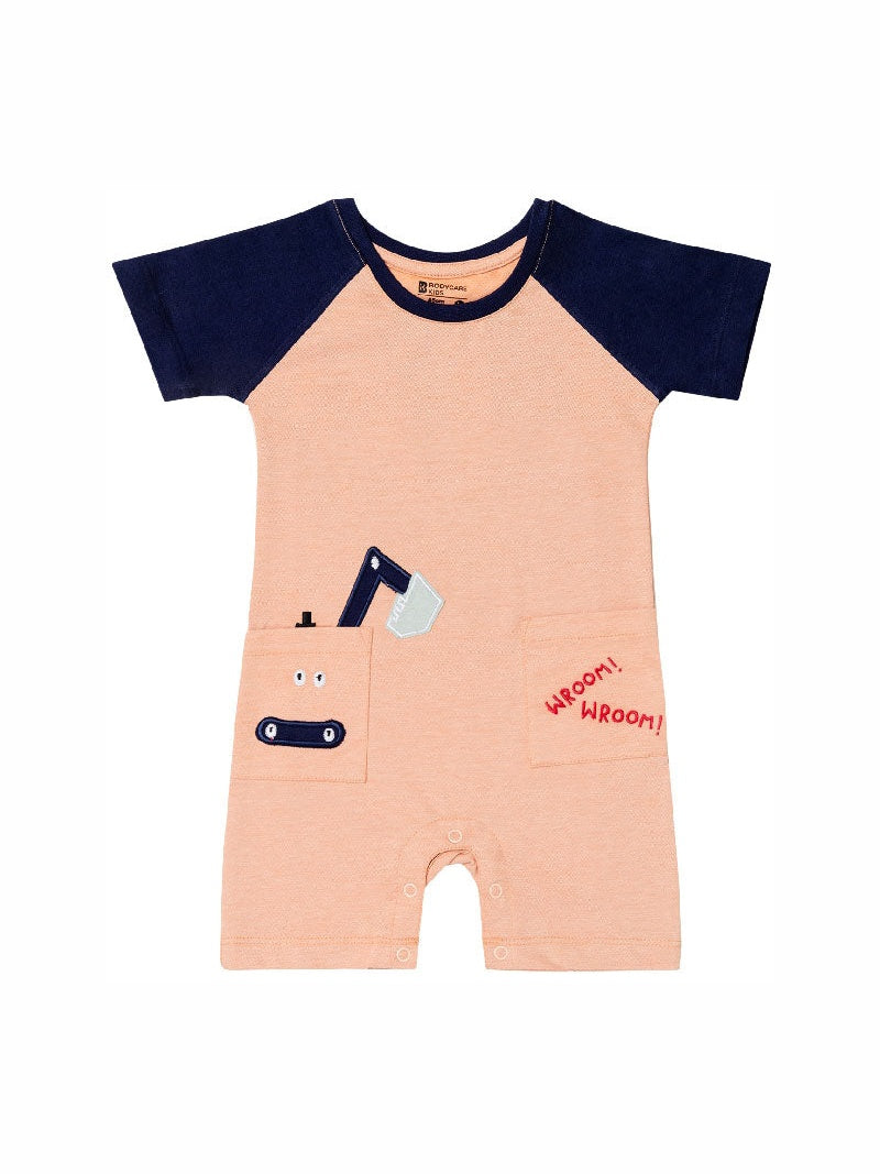 Bodycare Boys Round Neck Half Sleeves Solid Romper