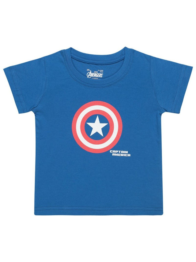 Baby Boys Avengers Cotton T-Shirt Round Neck Half Sleeves Pack of 1 - Bodycare