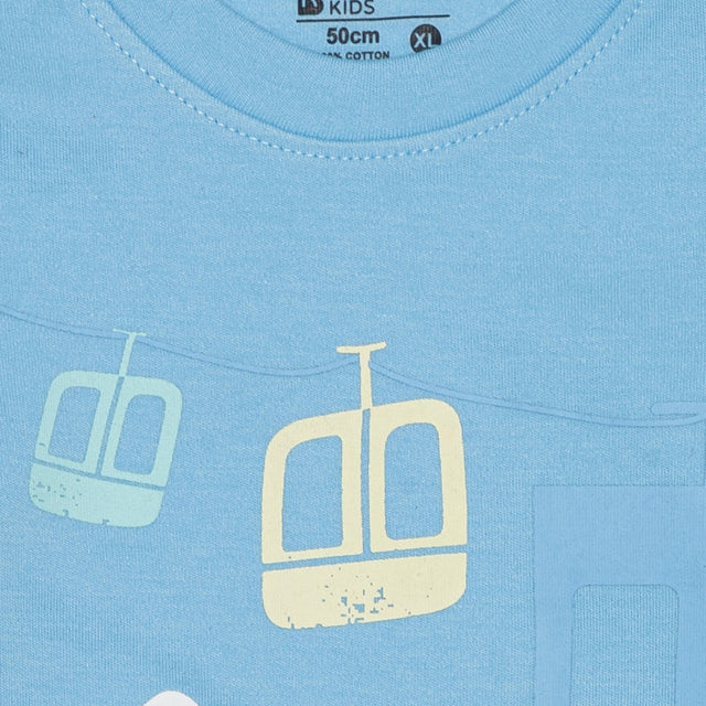 Baby Boys Cotton Interlock T-Shirt with Regular Fit, Soft Breathable Fabric and Everyday Casual Comfort