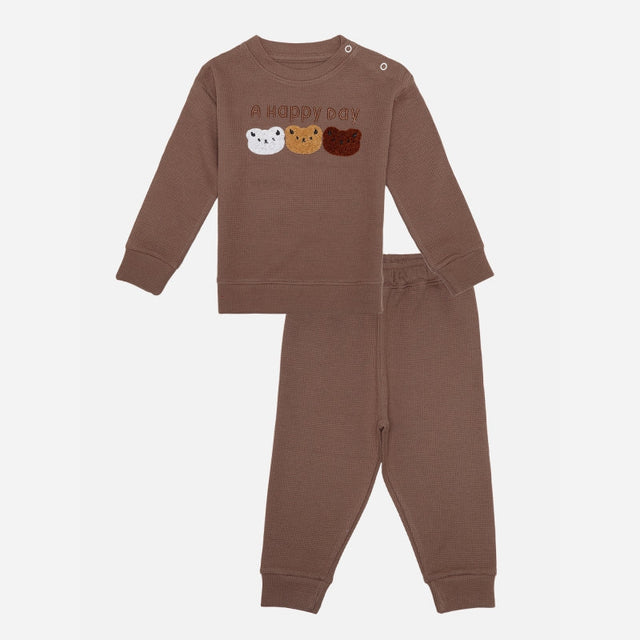 Baby Boys Printed Cotton Full Sleeves Top and Pajami Set for Casual Wear, Comfort, Easy Movement and Dressing