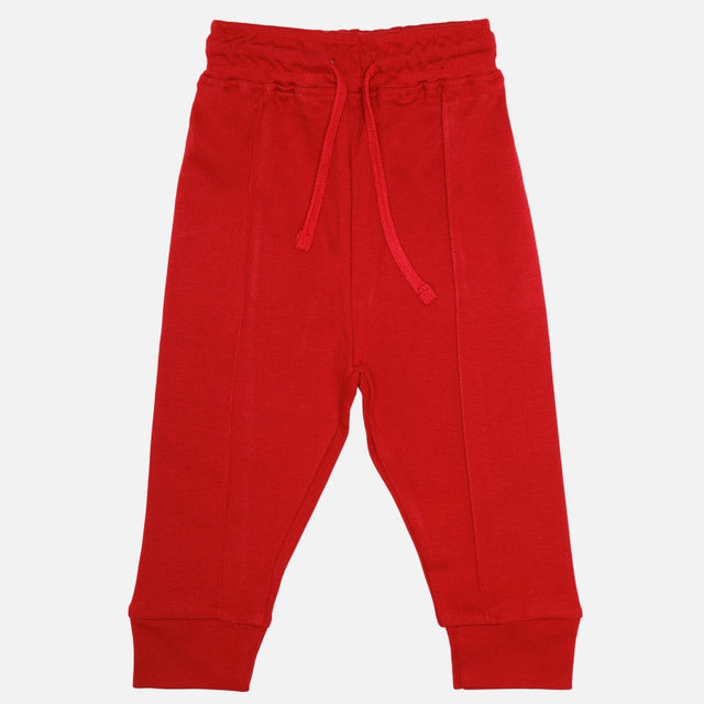 Baby Boys Interlock Cotton Track Pant with Regular Fit for Casual Comfort, Easy Movement and Everyday Wear