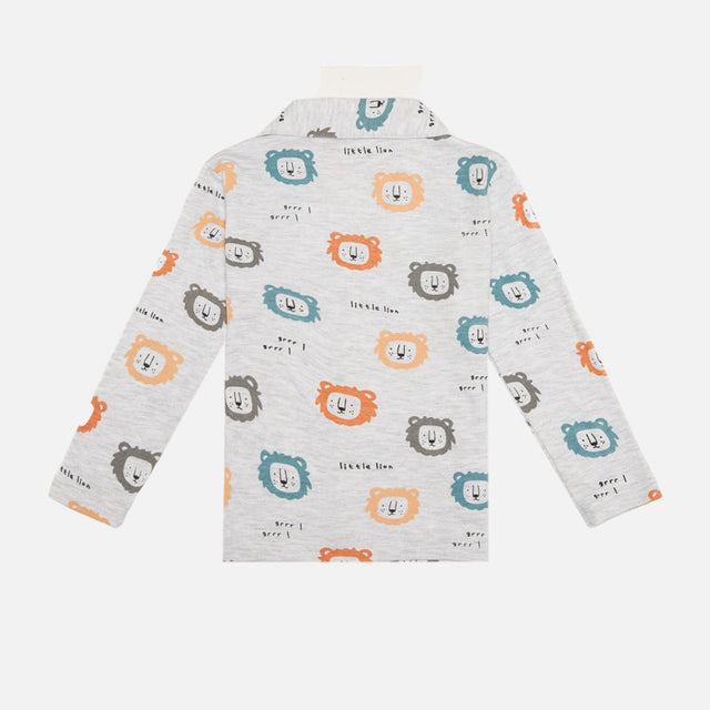 Baby Boys Interlock Night Suit for Everyday Sleepwear Comfort, Nightwear Use and Easy Bedtime Dressing