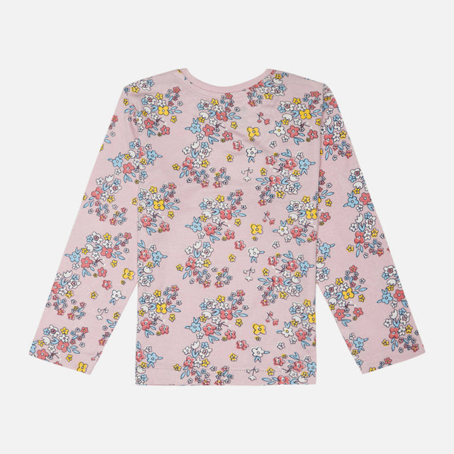 Baby Girls Cotton Interlock T-Shirt with Regular Fit and Soft Breathable Fabric for Everyday Casual Wear