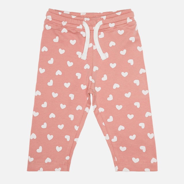 Baby Girls Interlock T-Shirt and Pajama Set with Soft Breathable Full Sleeve Comfort for Nightwear and Regular Use