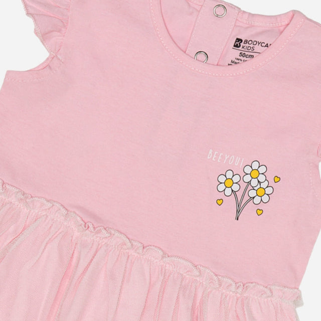 Baby Girls 100% Cotton Frock Round Neck Sleeveless - Bodycare