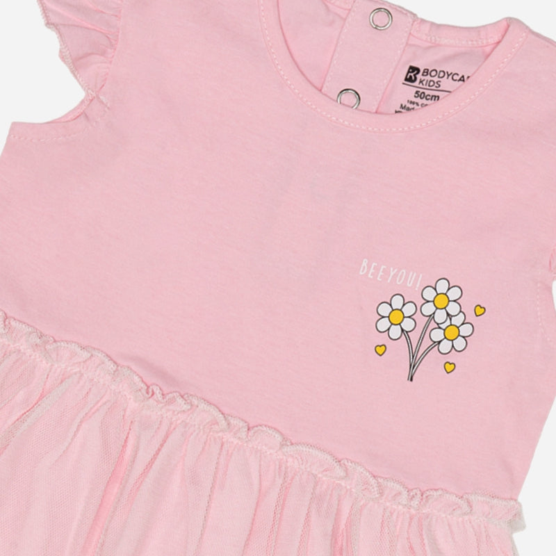 Baby Girls 100% Cotton Frock Round Neck Sleeveless - Bodycare