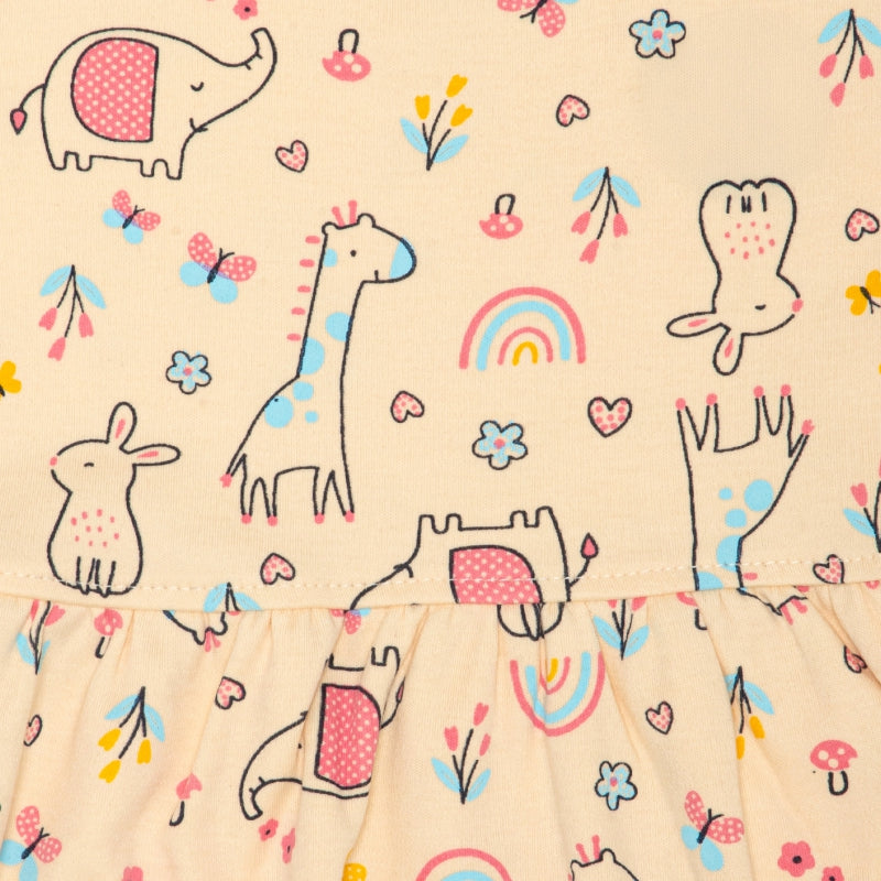 Bodycare Girls Frock Solid - Baby Banana