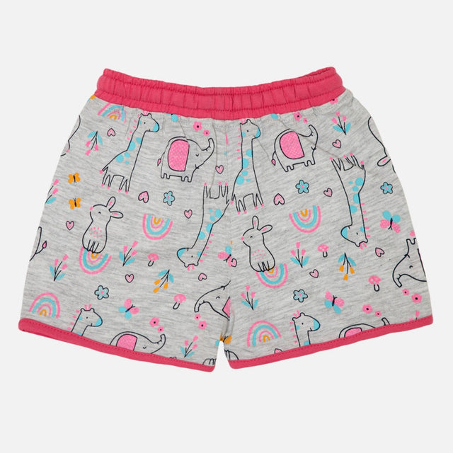 Girls 100% Cotton Night Suit Round Neck Half Sleeves - Bodycare