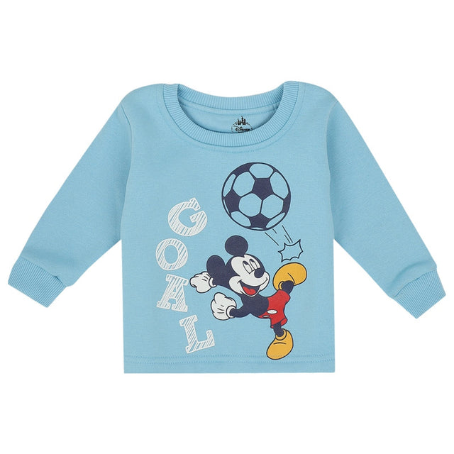 Baby Boys Mickey & Friends T-Shirt Round Neck Full Sleeves - Bodycare