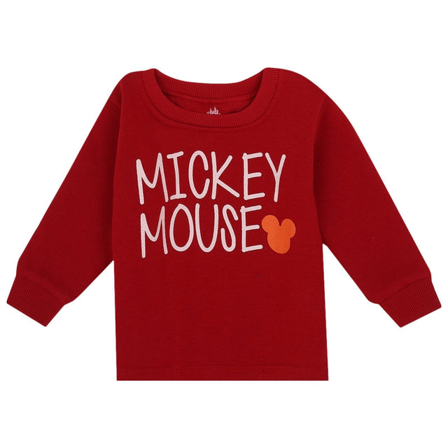 Baby Boys Mickey & Friends T-Shirt Round Neck Full Sleeves - Bodycare