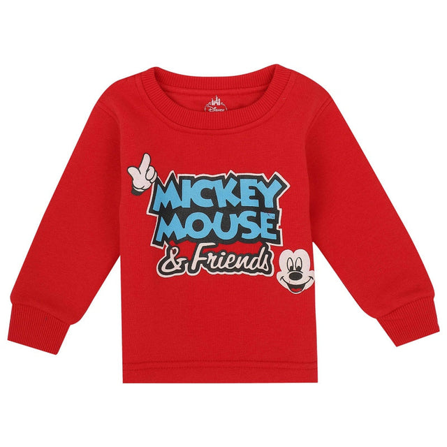 Baby Boys Mickey & Friends T-Shirt Round Neck Full Sleeves - Bodycare