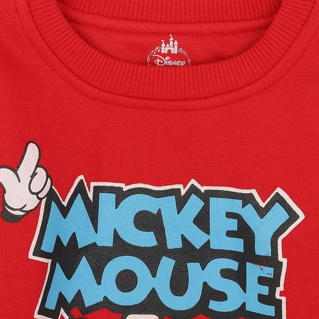 Baby Boys Mickey & Friends T-Shirt Round Neck Full Sleeves - Bodycare
