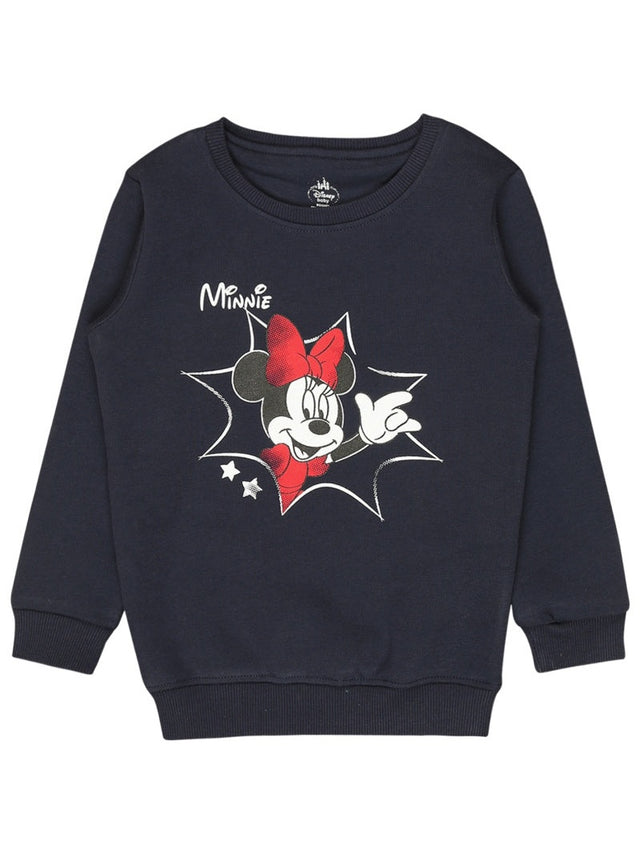 Baby Girls Minnie & Friends Sweatshirt Round Neck Full Sleeves - Bodycare