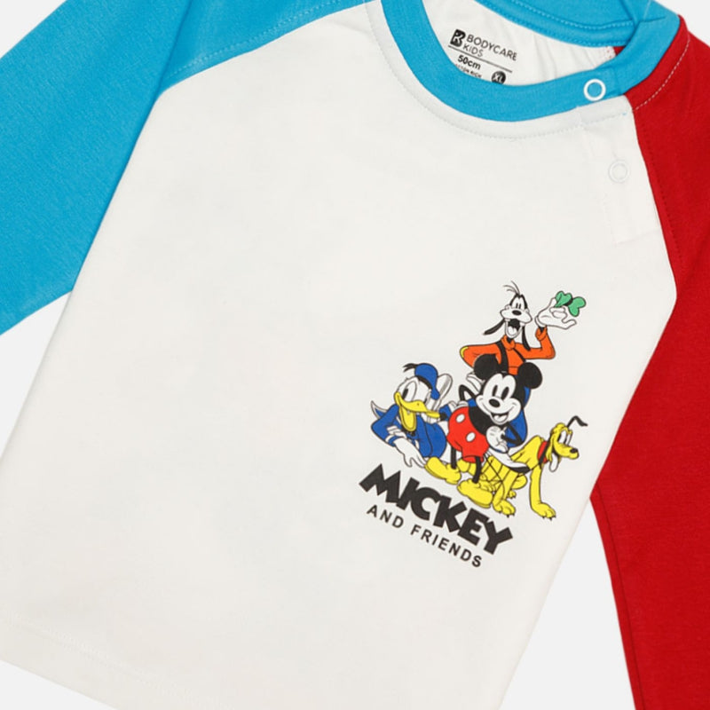 Bodycare Mickey & Friends Boys Tshirt - Marshmallow