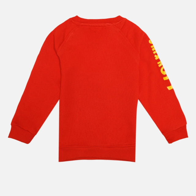 Baby Boys French Terry Printed Full Sleeve Sweatshirt with Soft Cotton Winter Comfort for Casual Wear
