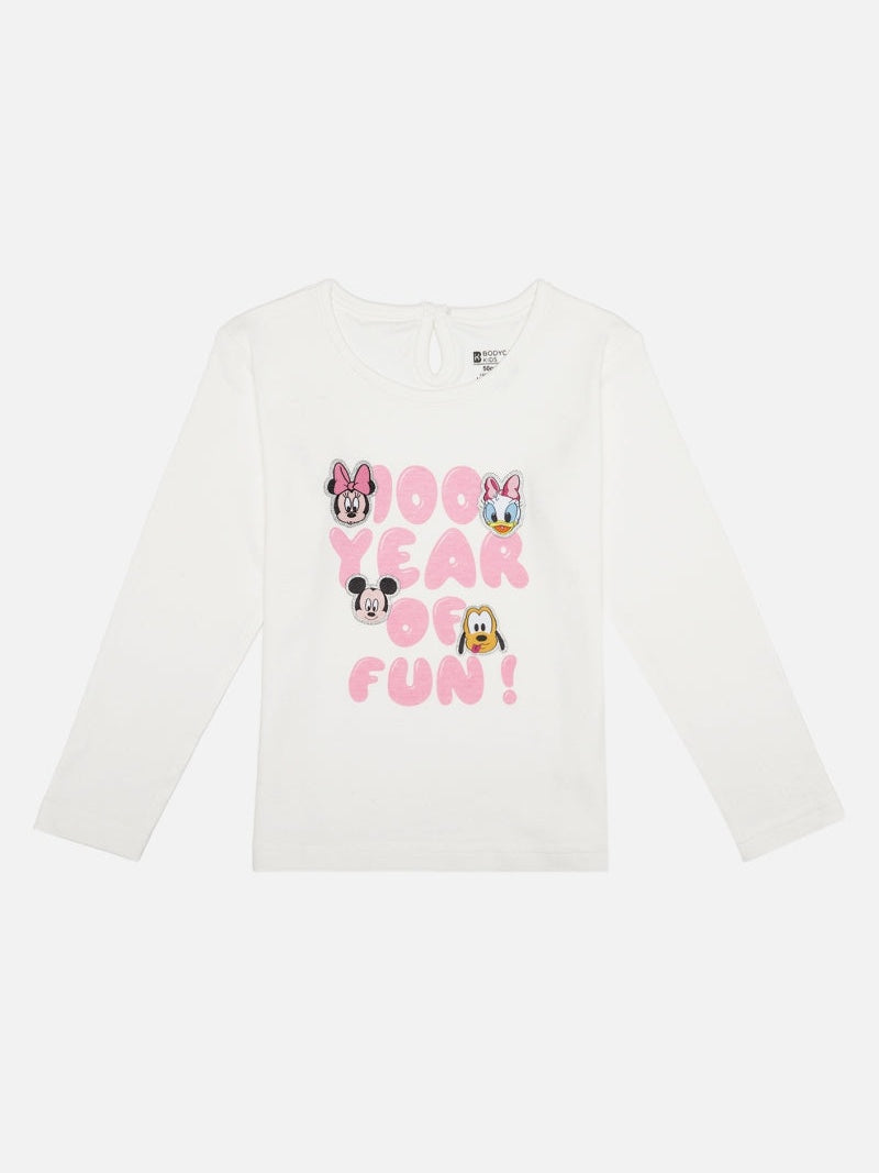 Bodycare Minnie & Friends Girls Tshirt - Marshmallow