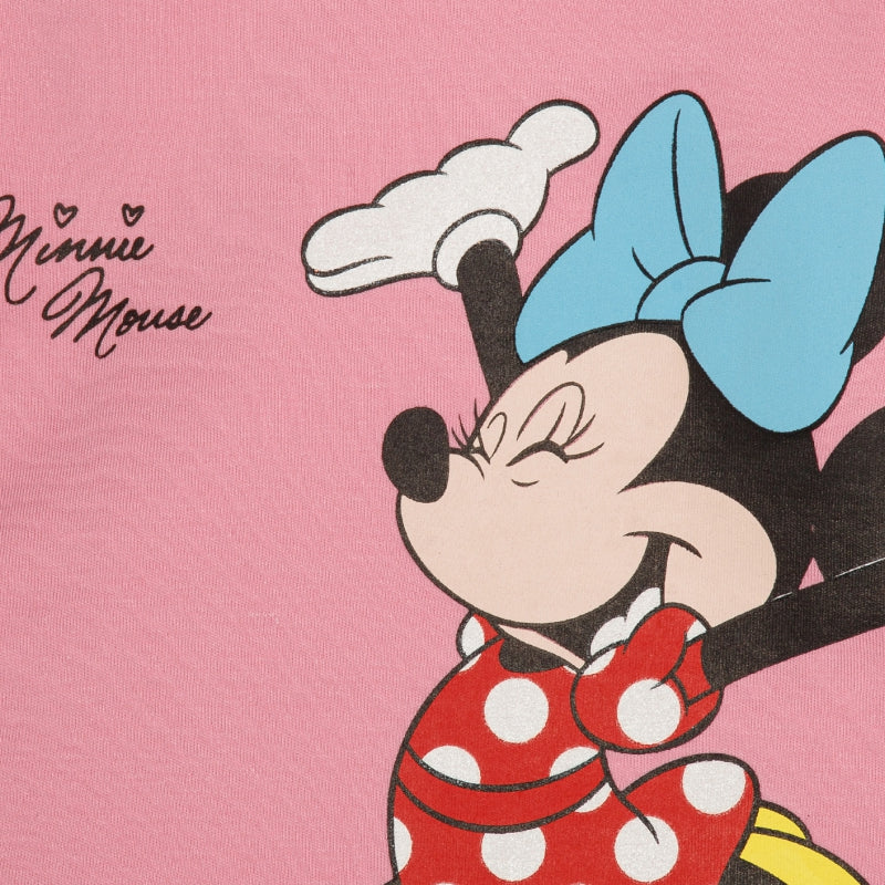 Bodycare Minnie & Friends Girls Tshirt Solid - Dark Pink